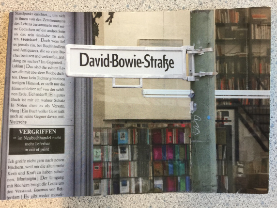 Figure 22 a postcard showing a street sign at Hauptstrasse 154/155, taken in January 2016 by Ute Volz (photo: S. Ingram)