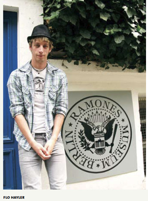 Figure 21 Flo Hayler in front of the original Ramones Museum location in Kreuzberg (courtesy of Flo Hayler)