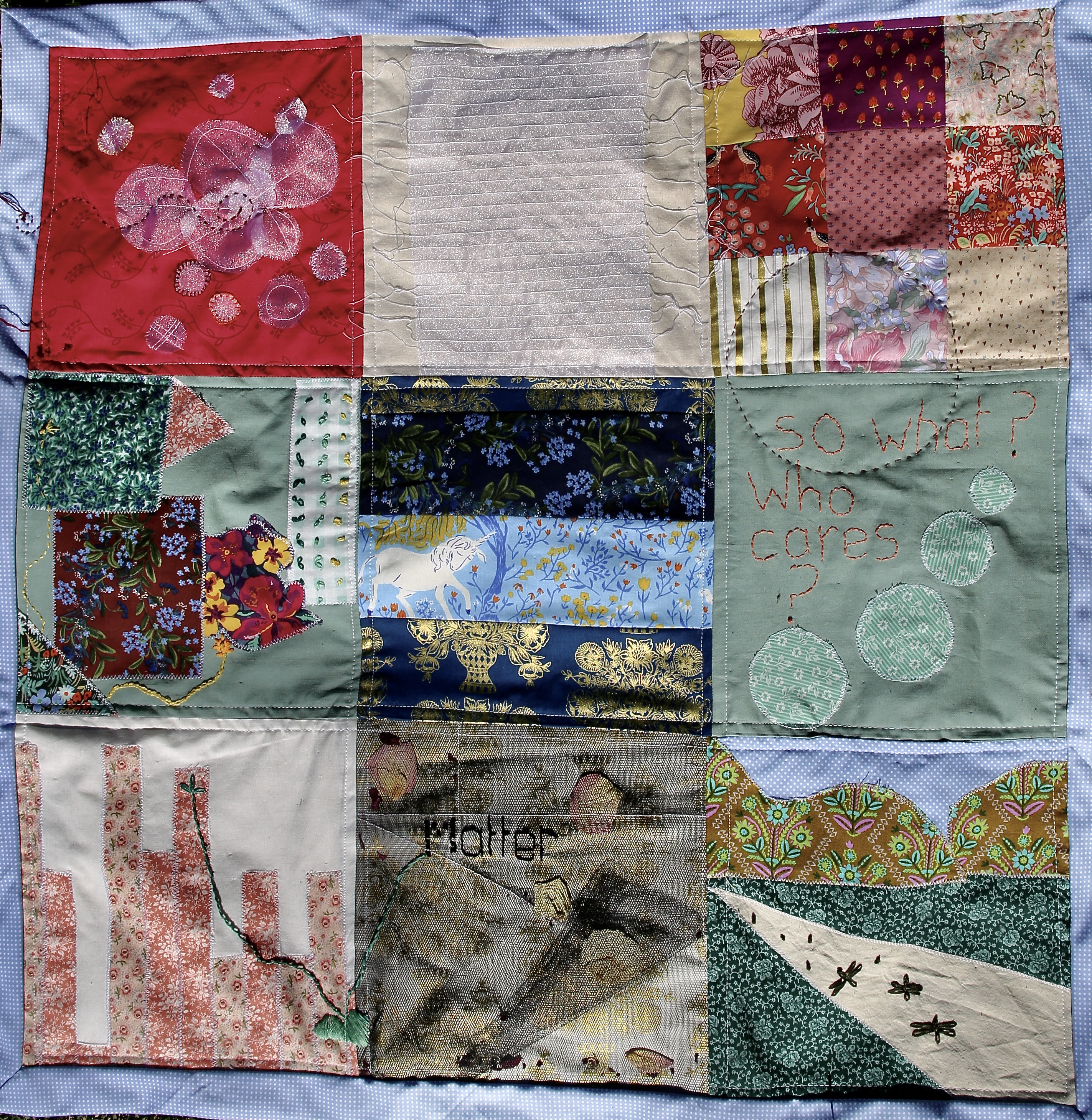 Figure 16: Quilting connecting lines. Image provided by author.