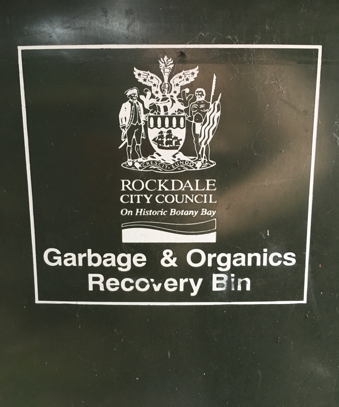 Figure 2: Image of Self in the Recovery Bin Logo from Kamay – (Botany Bay), 2020. Image by the author.